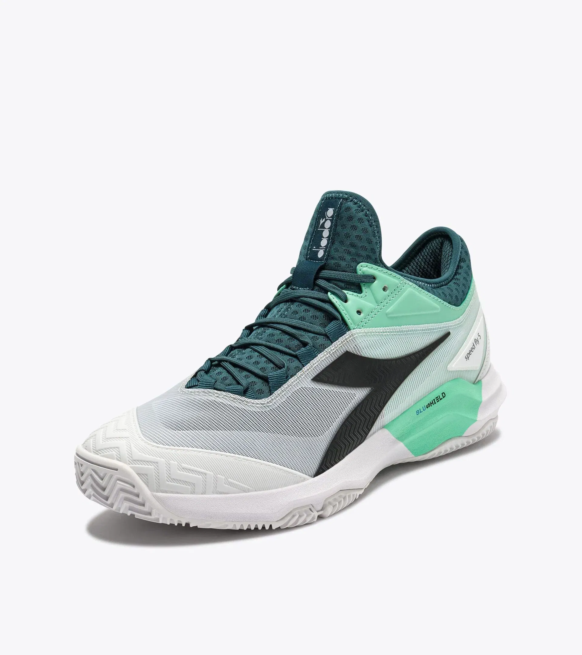 Diadora Speed Blushield Fly 5 Clay Shaded Spruce/Black/White