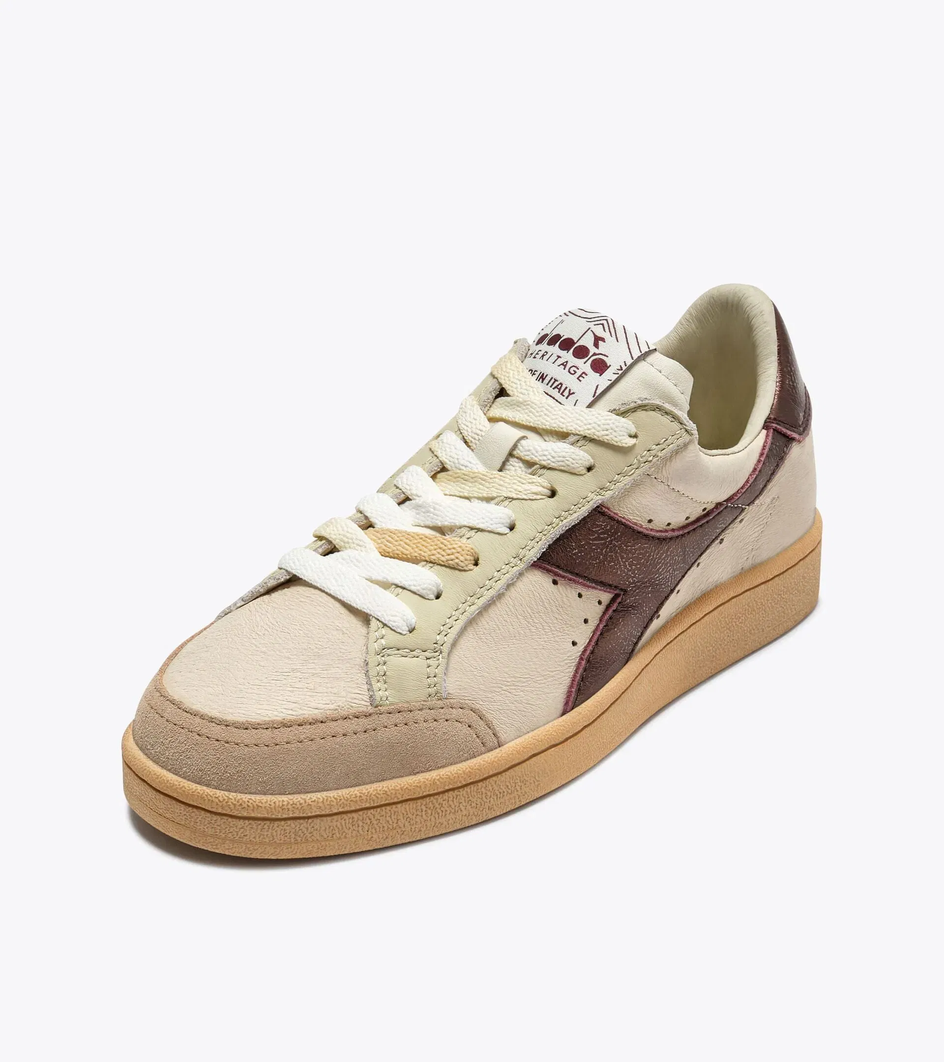 Diadora Prestige Aged Italia Leather Bordeaux