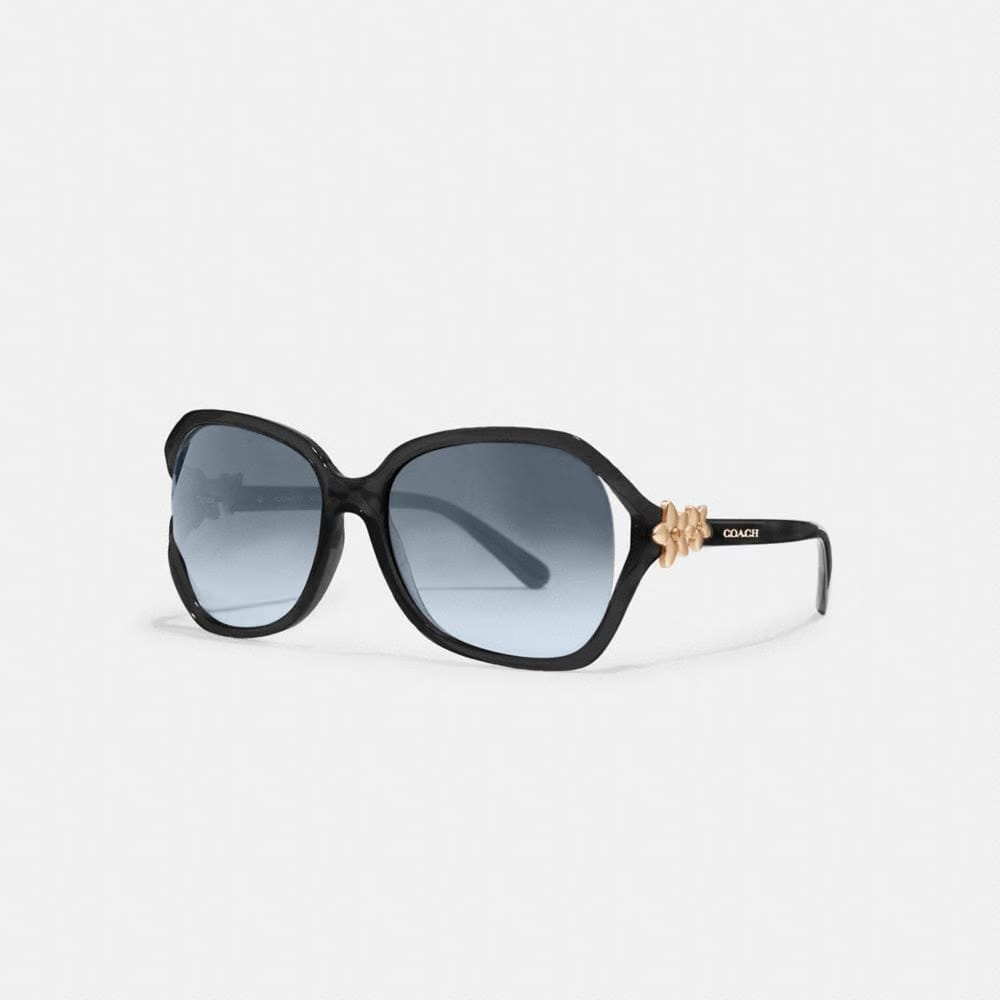 Coach Integration Flower Sunglasses Black