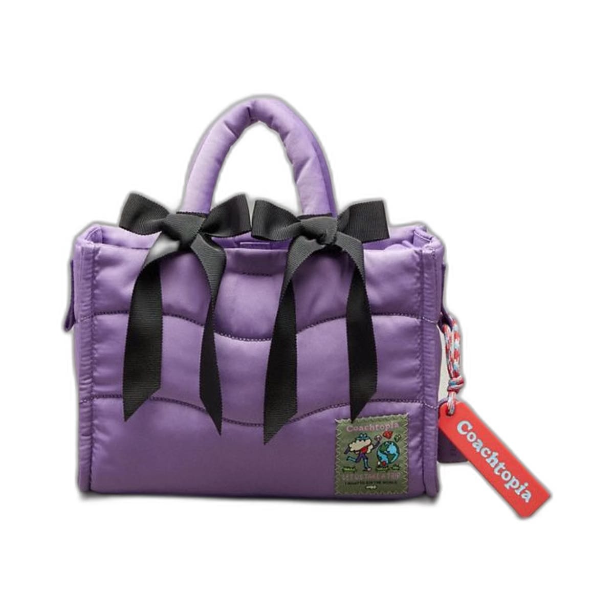 Coach Set Of Bows In 100% Recycled Polyester Black