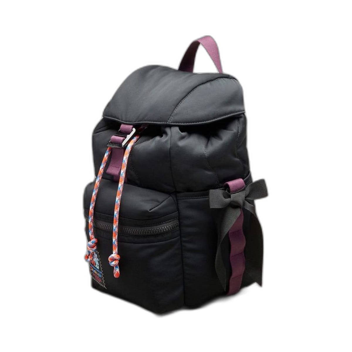 Coach Set Of Bows In 100% Recycled Polyester Black