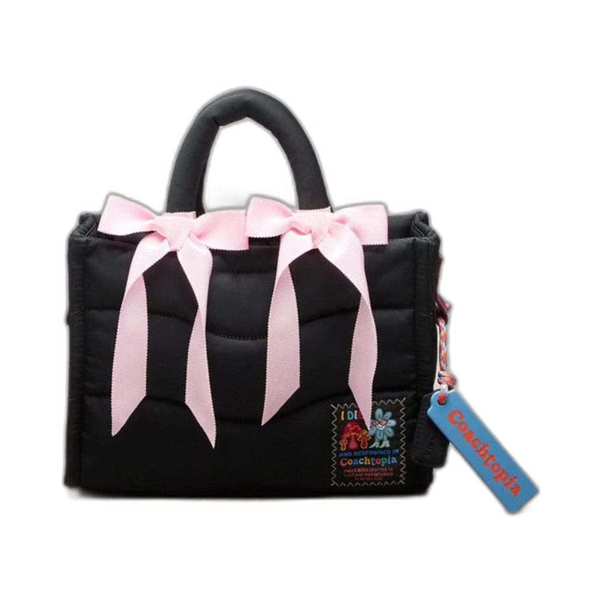 Coach Set Of Bows In 100% Recycled Polyester Light Pink