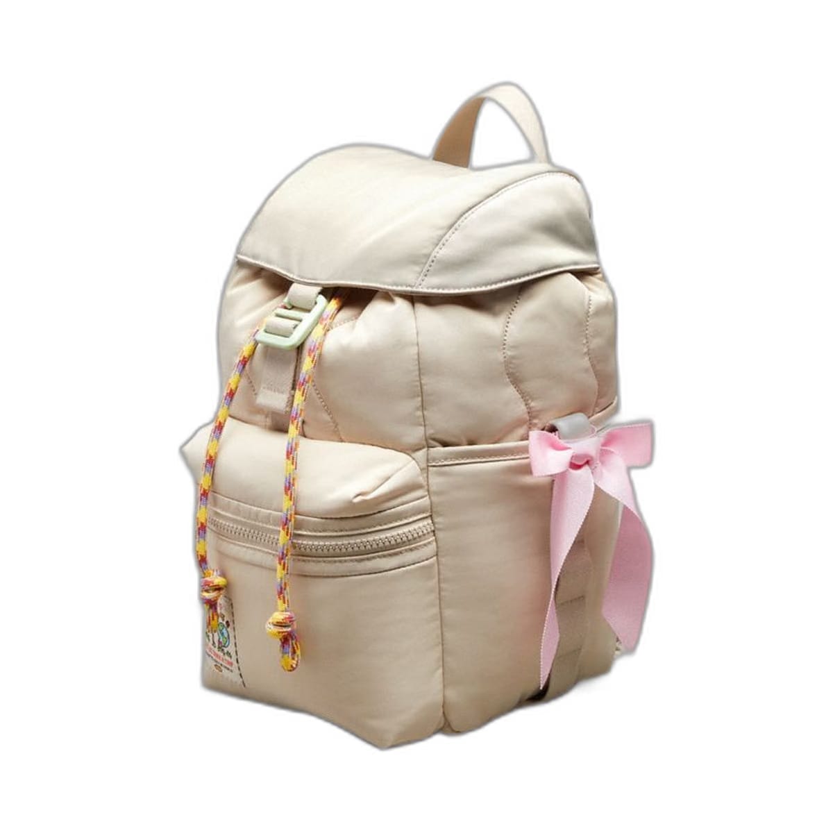 Coach Set Of Bows In 100% Recycled Polyester Light Pink