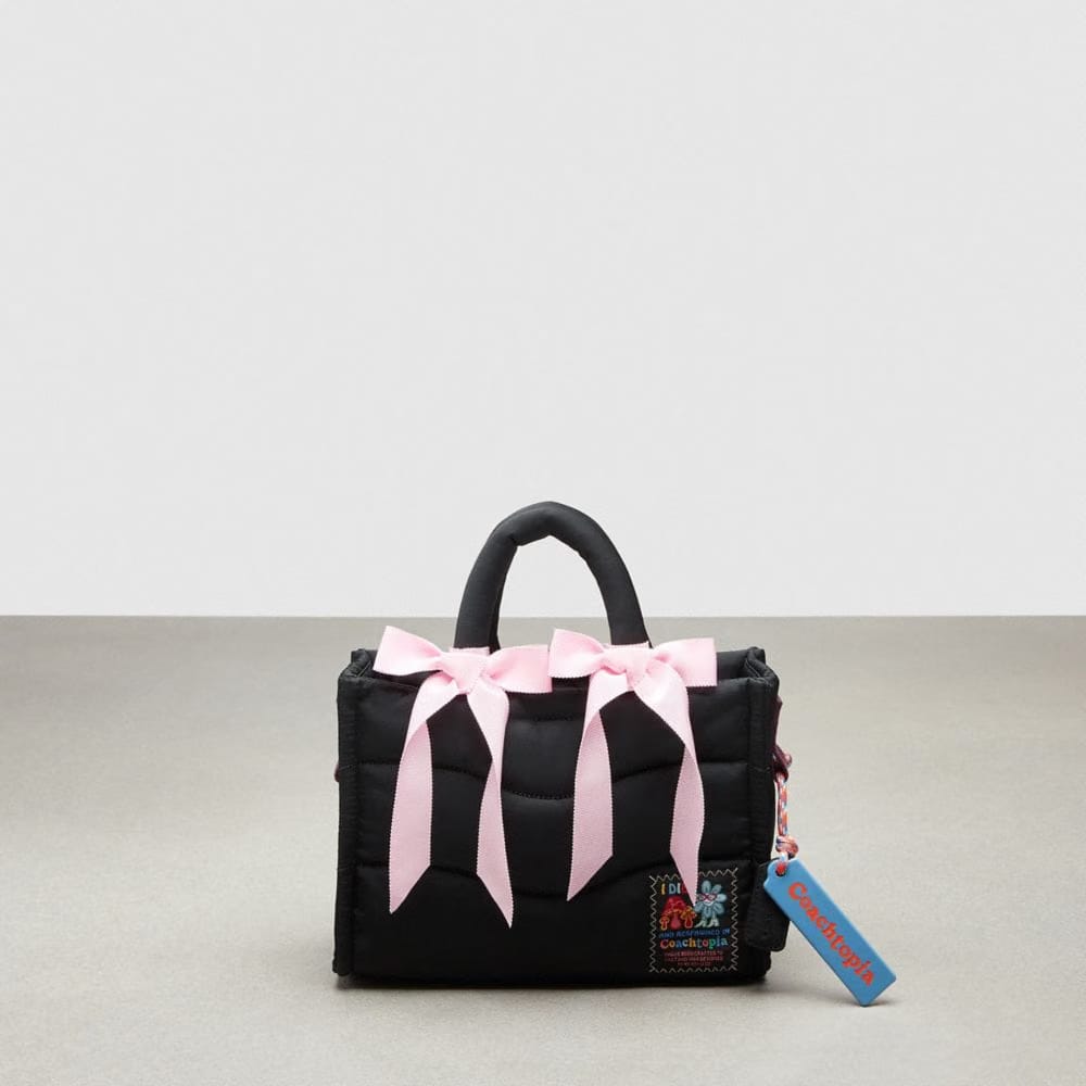 Coach Set Of Bows In 100% Recycled Polyester Light Pink