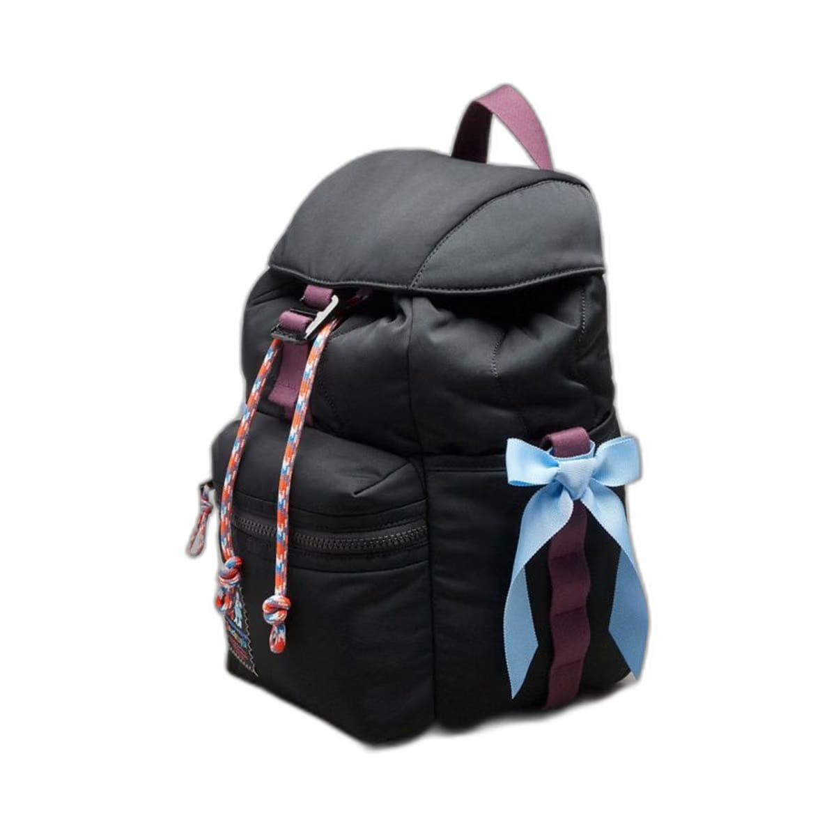 Coach Set Of Bows In 100% Recycled Polyester Light Blue