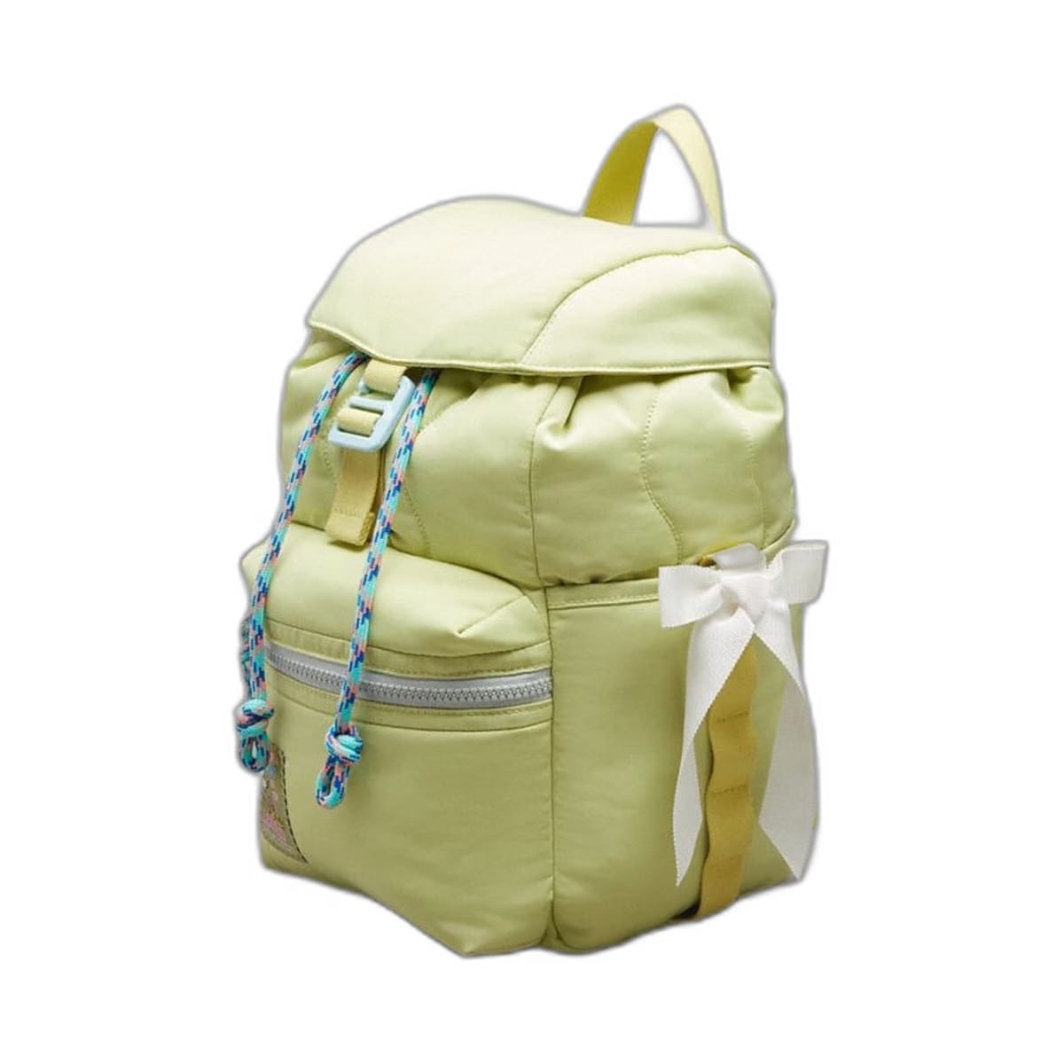Coach Set Of Bows In 100% Recycled Polyester White 1