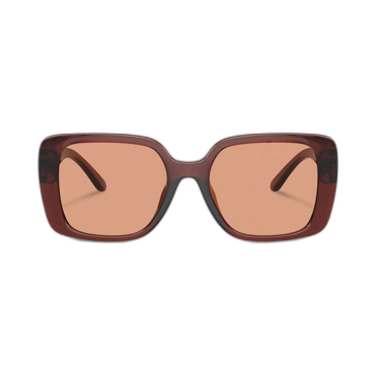 Coach Oversized Square Sunglasses Transparent Caramel