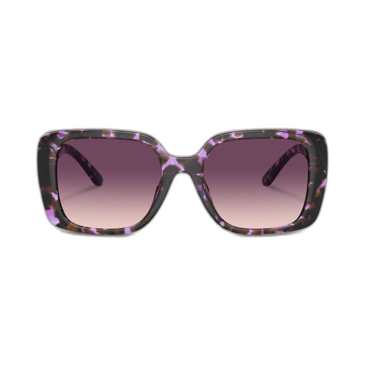Coach Oversized Square Sunglasses Purple Tortoise