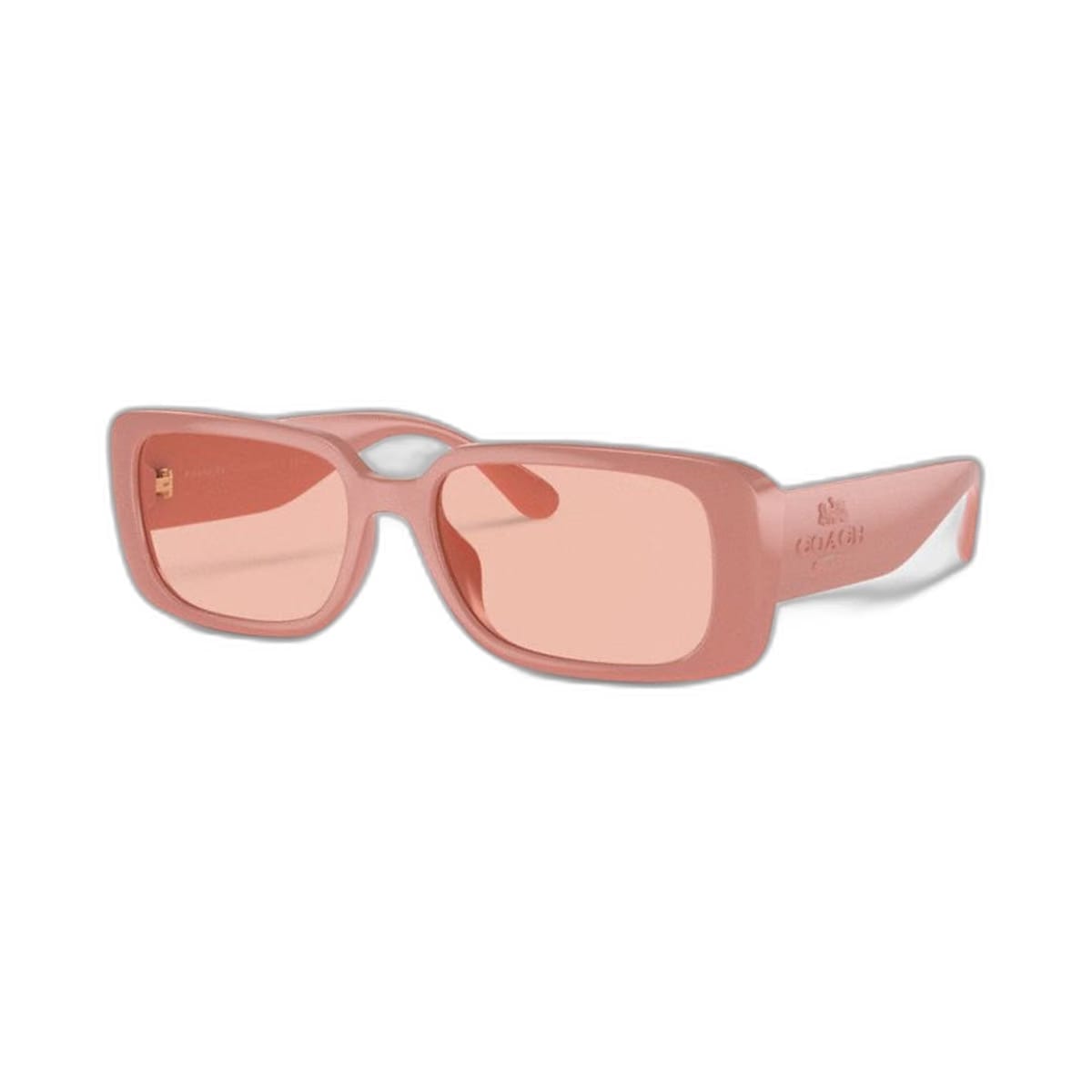 Coach Narrow Rectangle Sunglasses Faded Orange