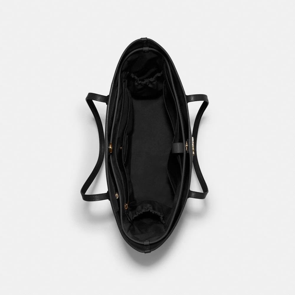 Coach Tote Insert Gold Black
