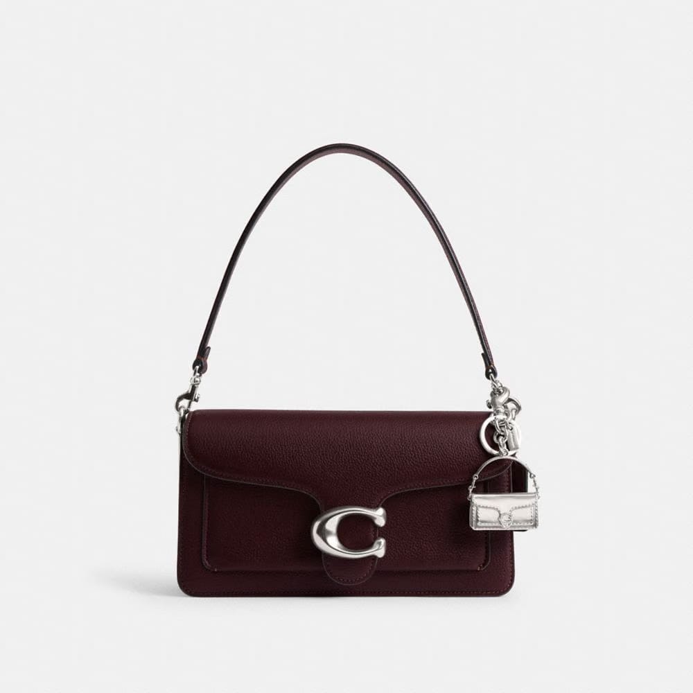 Coach Tabby Bag Charm Silver Silver