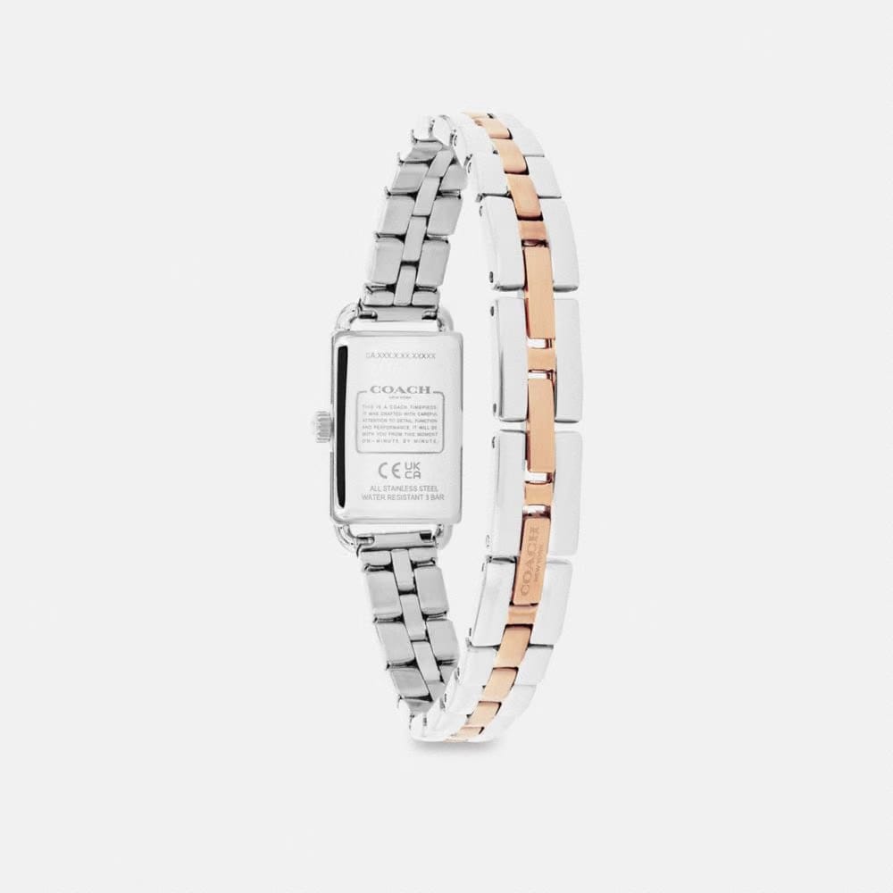 Coach Mini Liz Watch, 17 Mm x 24 Mm Stainless Steel Rose Gold