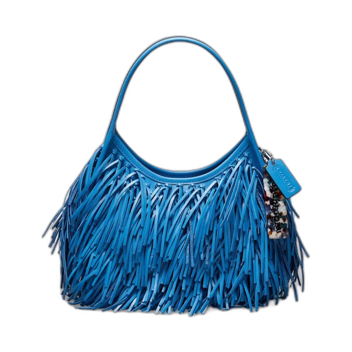 Coach Ergo Bag With Fringe In Upcrafted Leather Racer Blue