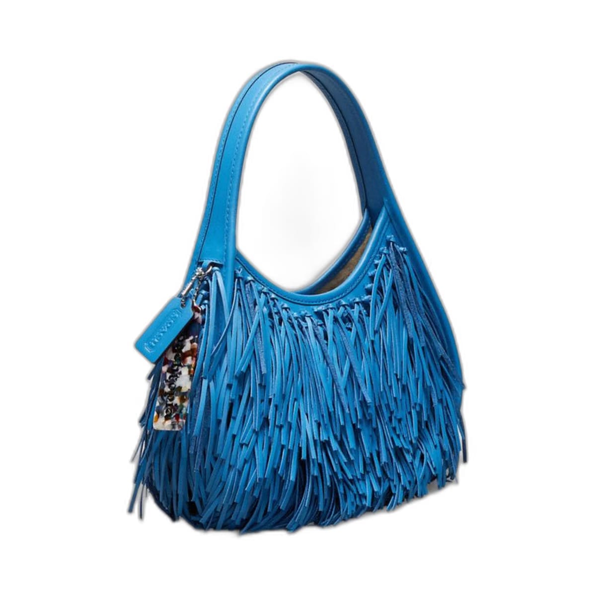 Coach Ergo Bag With Fringe In Upcrafted Leather Racer Blue