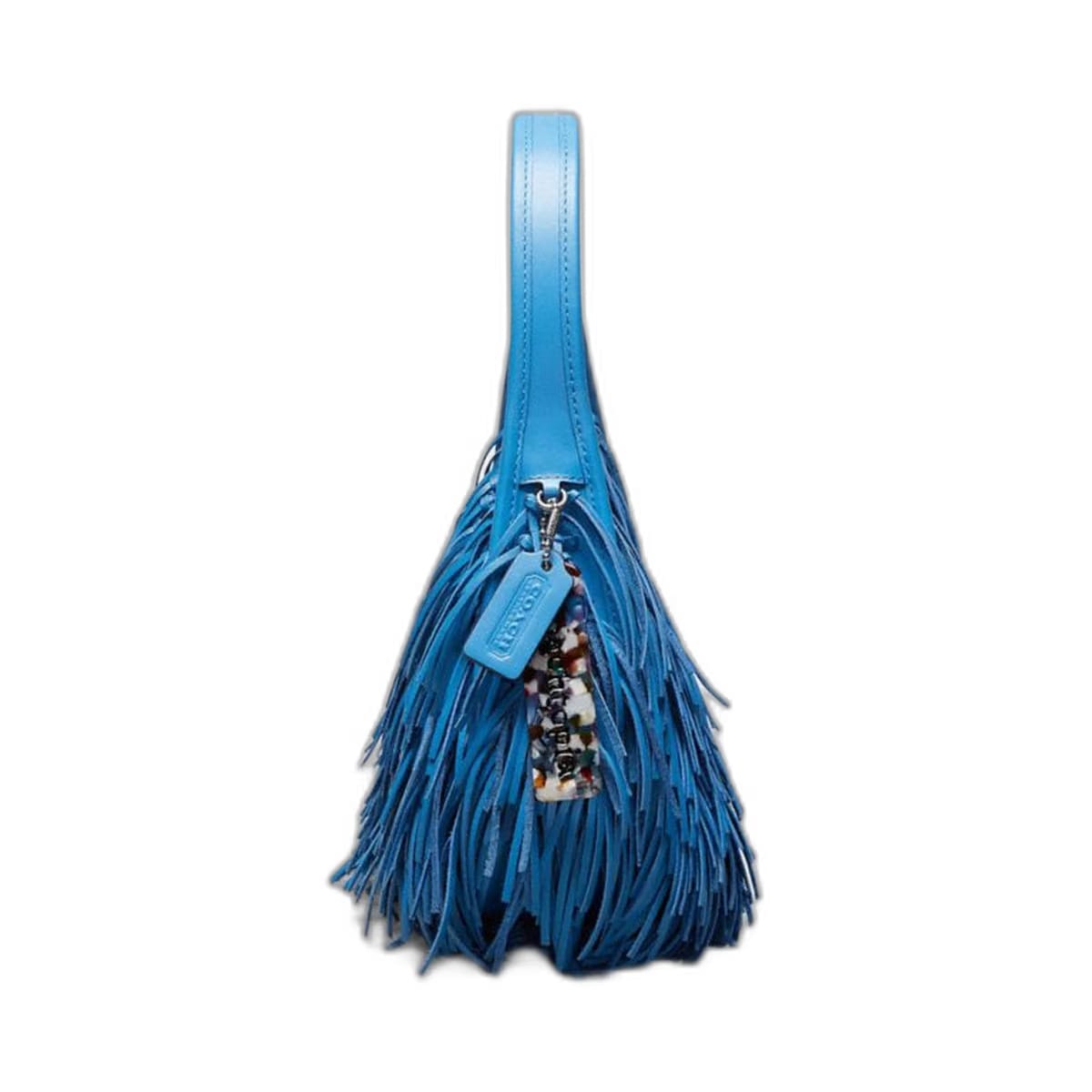 Coach Ergo Bag With Fringe In Upcrafted Leather Racer Blue
