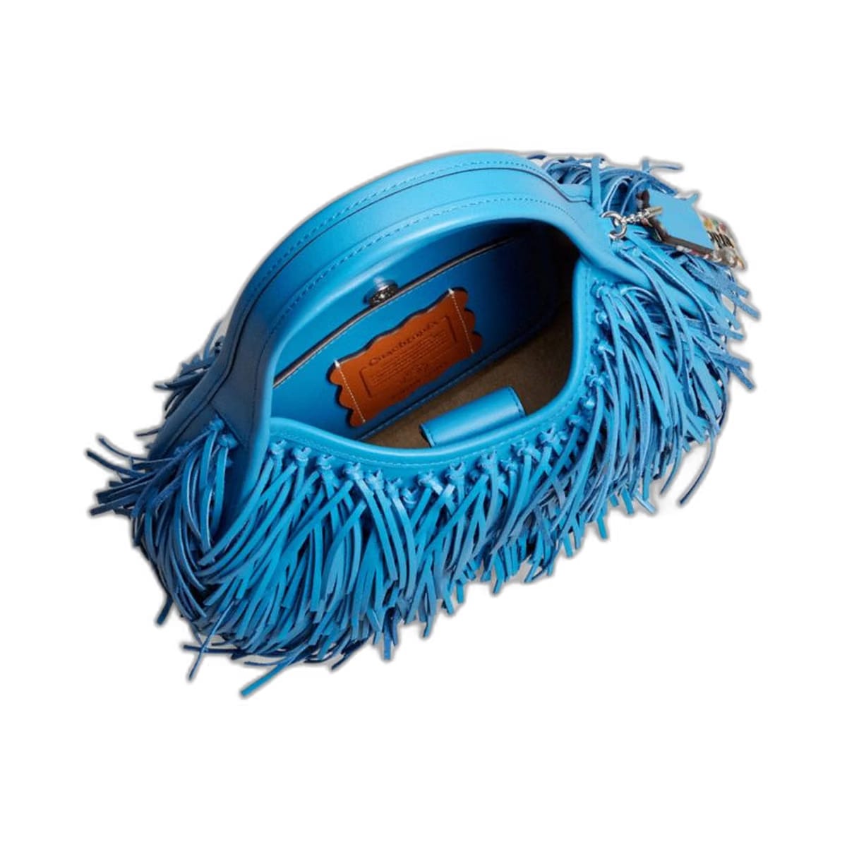 Coach Ergo Bag With Fringe In Upcrafted Leather Racer Blue