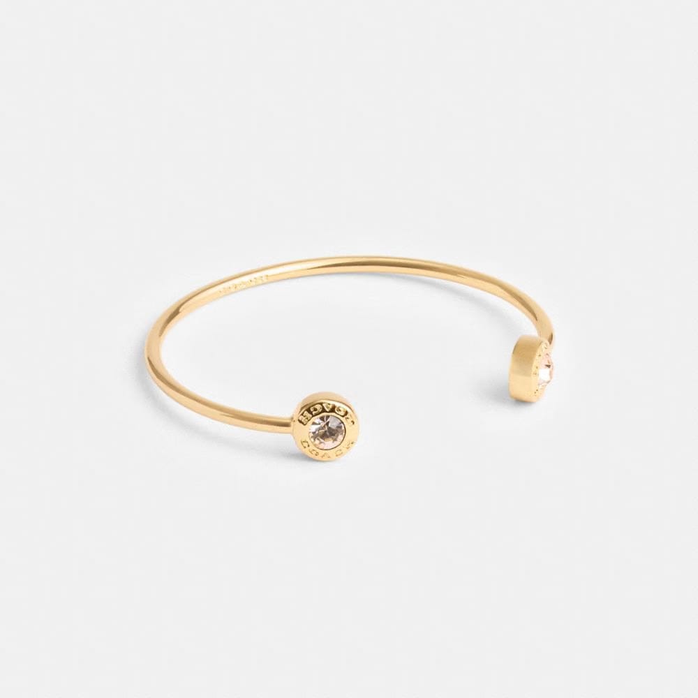 Coach Open Circle Cuff Gold