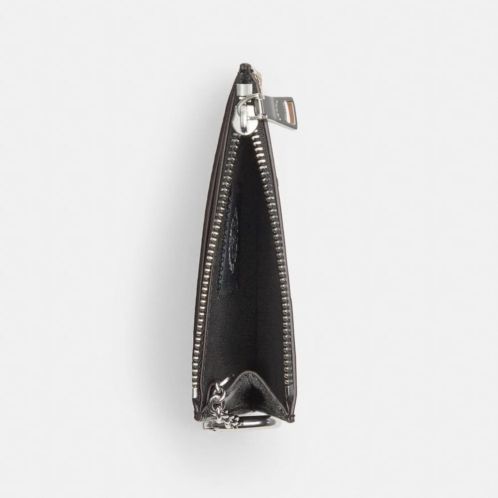 Coach Zip Card Case With Key Ring In Upcrafted Suede And Upcrafted Leather Multi 4