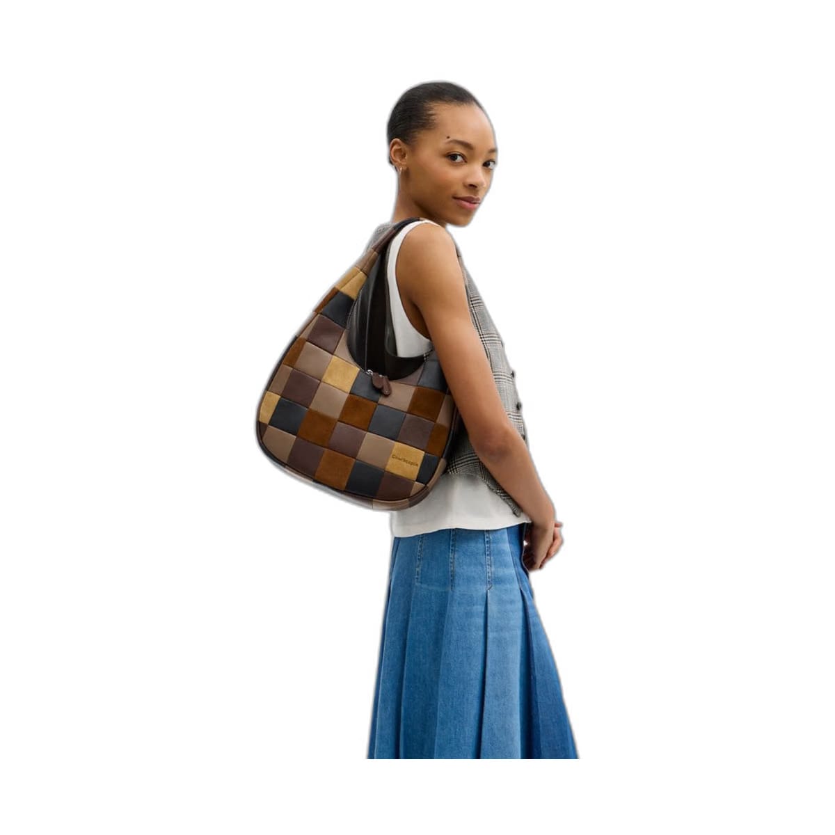 Coach Alter/Ego Crescent Shoulder Bag Tan Maple Multi 3
