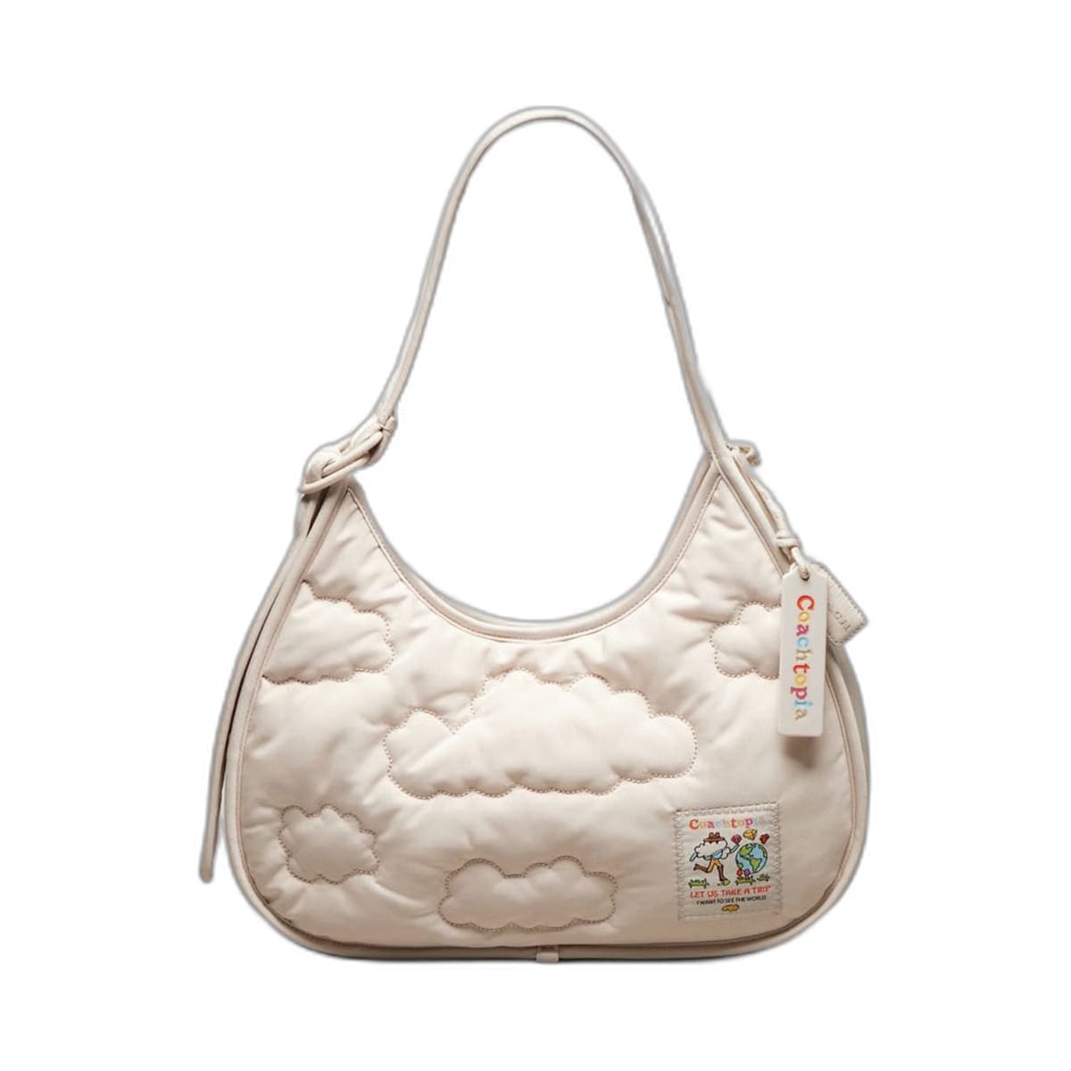 Coach Coachtopia Loop Ergo Bag With Cloud Quilting Cloud Cloud
