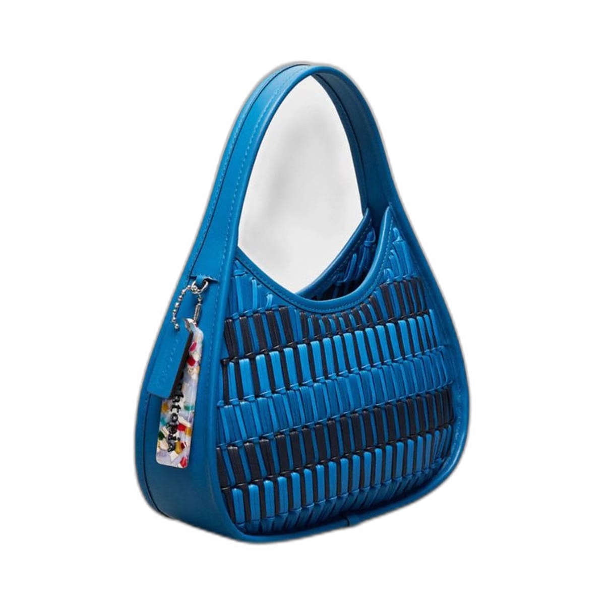 Coach Ergo Bag In Basket Weave Upcrafted Leather Racer Blue Multi