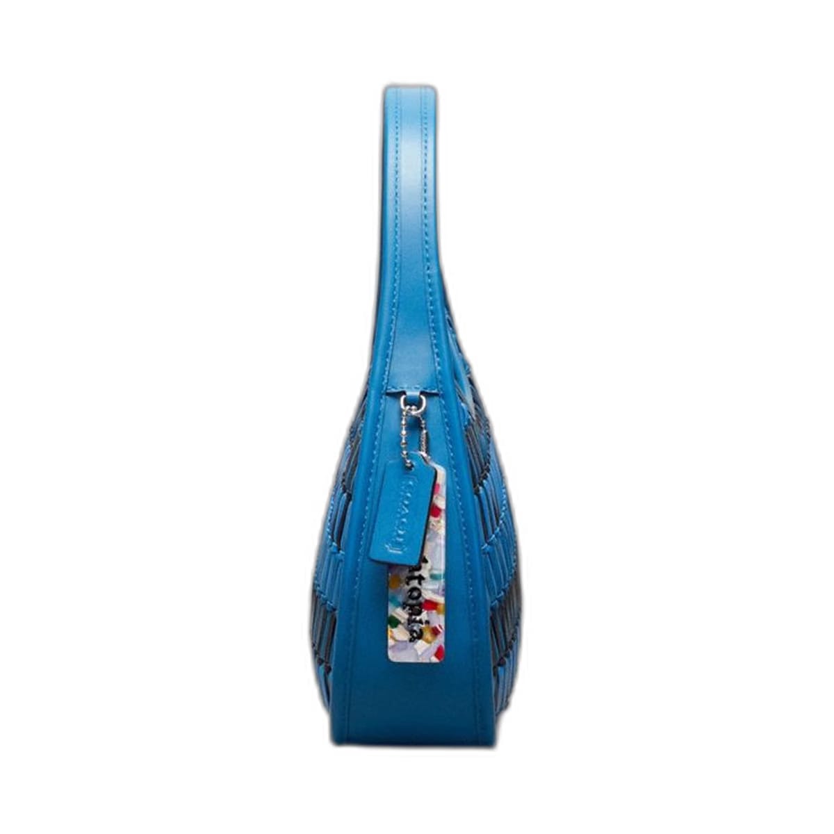 Coach Ergo Bag In Basket Weave Upcrafted Leather Racer Blue Multi