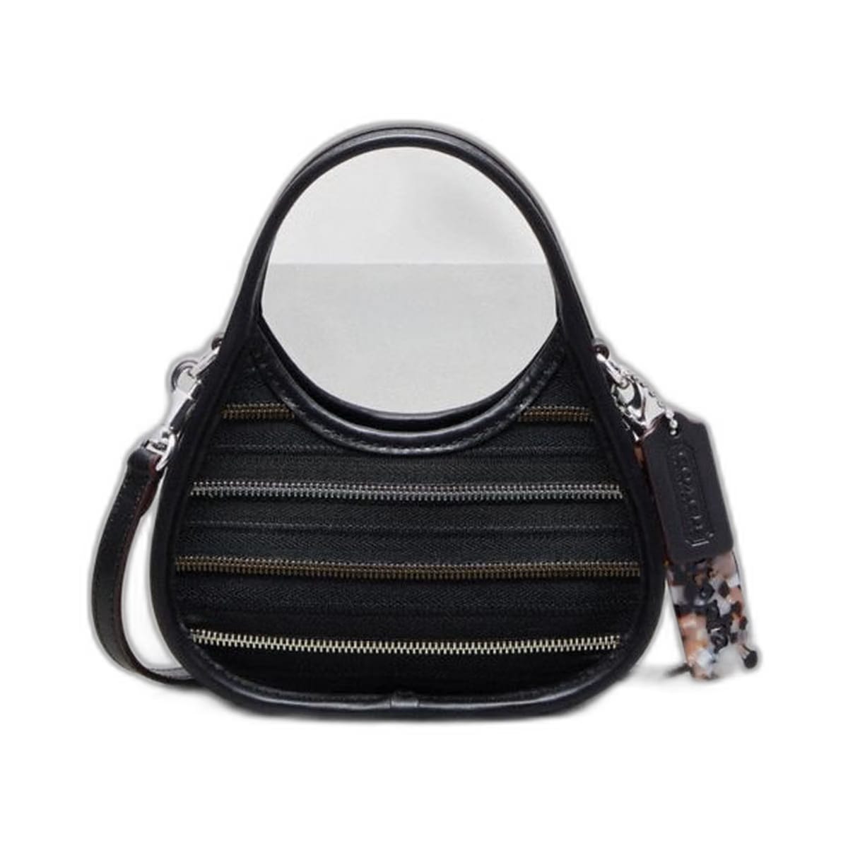 Coach Mini Ergo Bag In Upcrafted Zippers Black