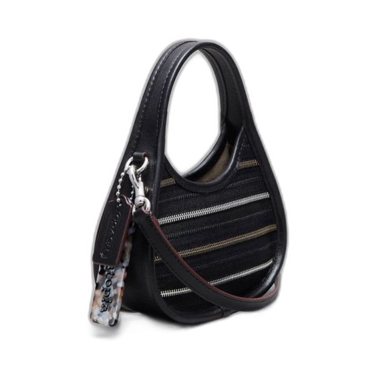 Coach Mini Ergo Bag In Upcrafted Zippers Black