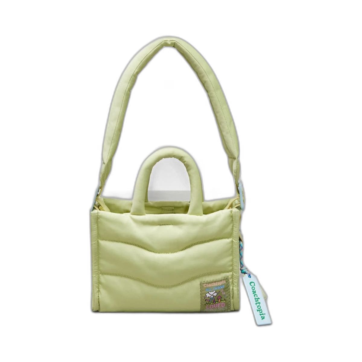 Coach Coachtopia Loop Mini Tote Pale Lime