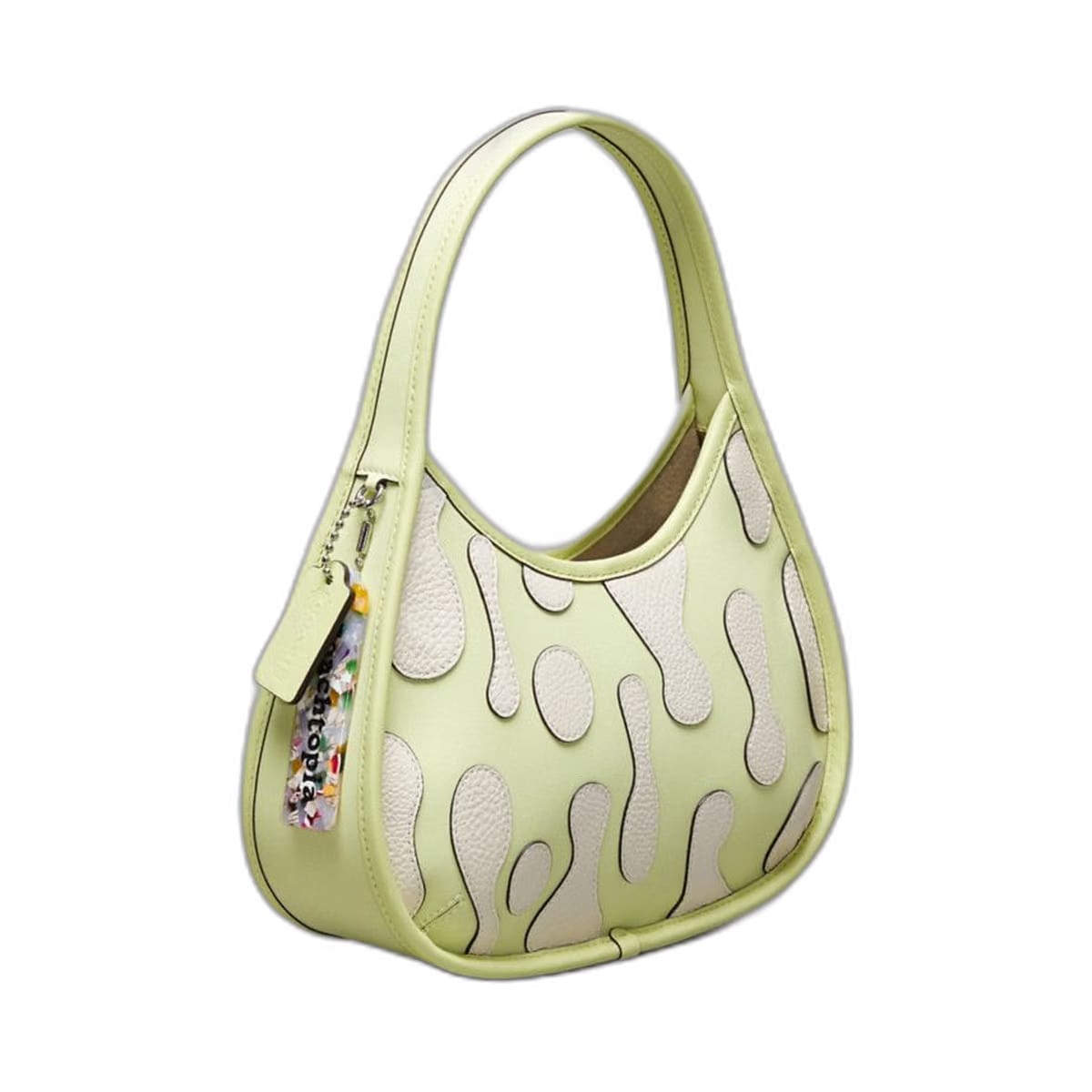 Coach Ergo Bag In Coachtopia Leather With Lava Appliqué Pale Lime Multi