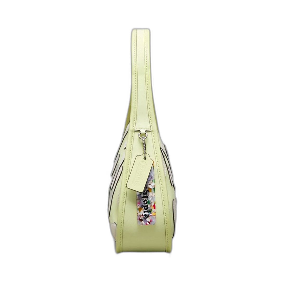 Coach Ergo Bag In Coachtopia Leather With Lava Appliqué Pale Lime Multi
