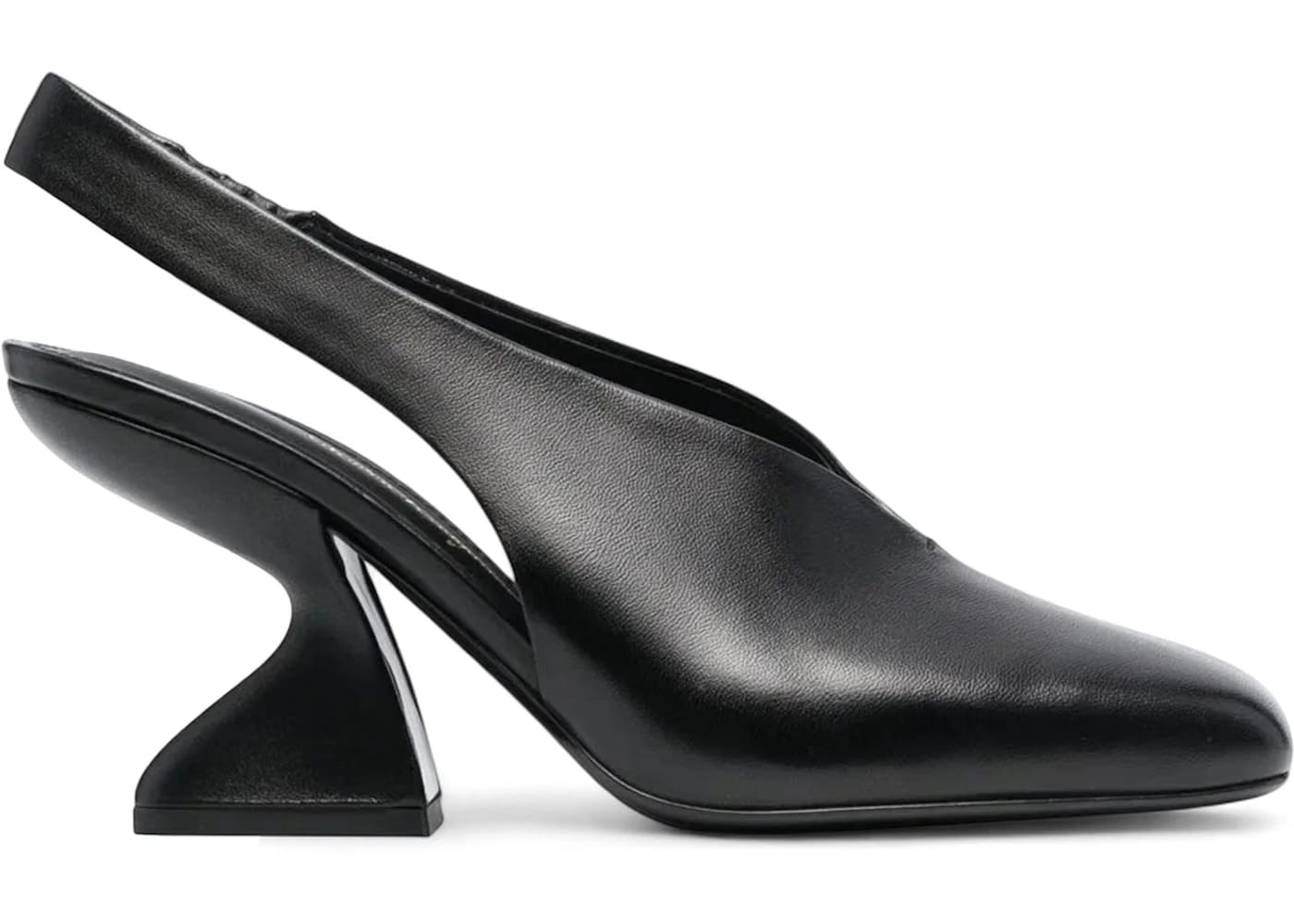 Ferragamo F-Heel 100mm Slingback Pumps Black (Women's)