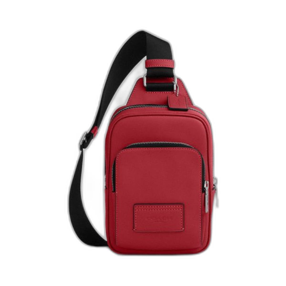 Coach Racer Sling Pack Silver True Red