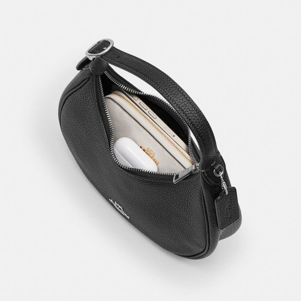 Coach Emily Shoulder Bag Silver Black
