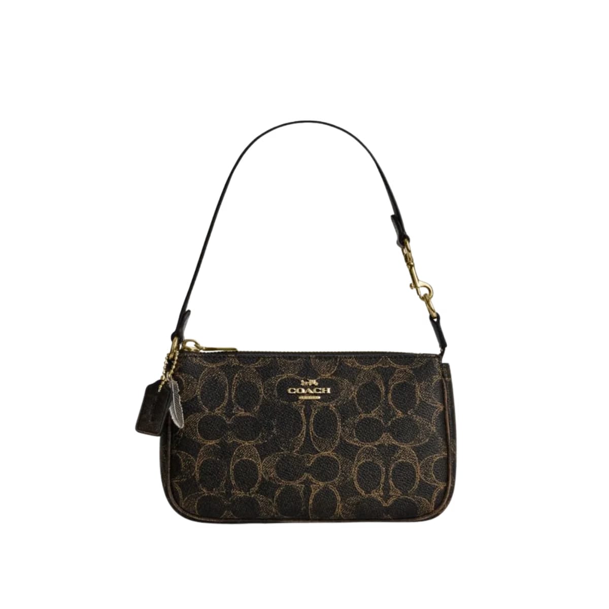 Coach Nolita 19 In Loved Signature Canvas With Charms Gold Brown