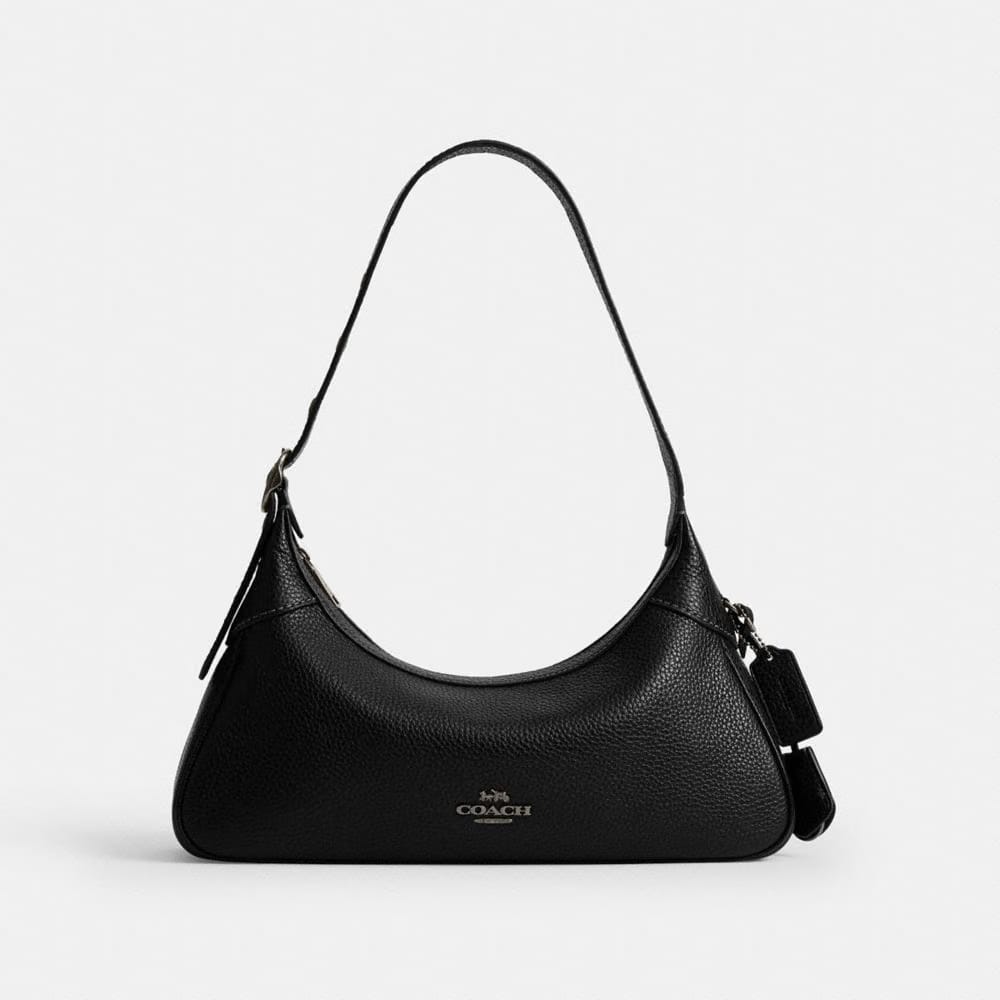 Coach Ella Small Shoulder Bag Gunmetal Black