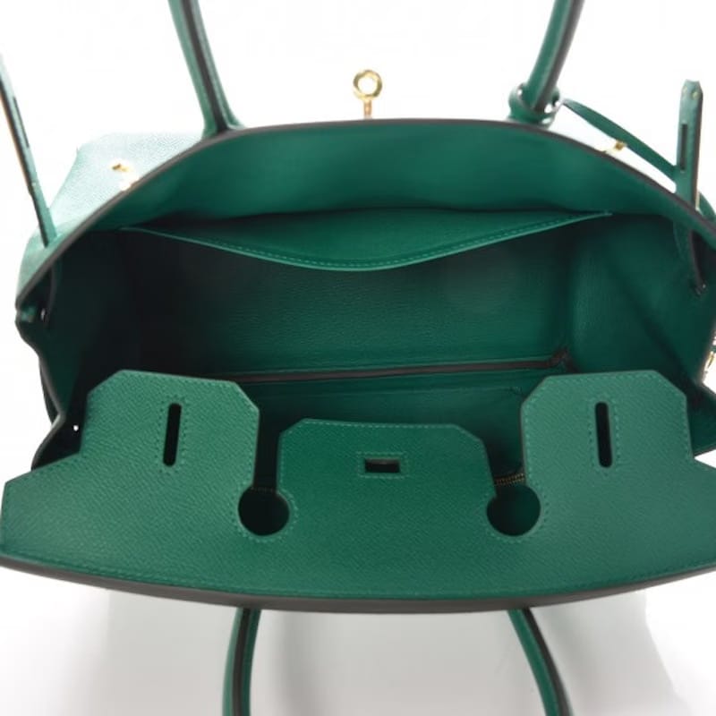 Hermes Birkin Epsom 30 Vert Vertigo