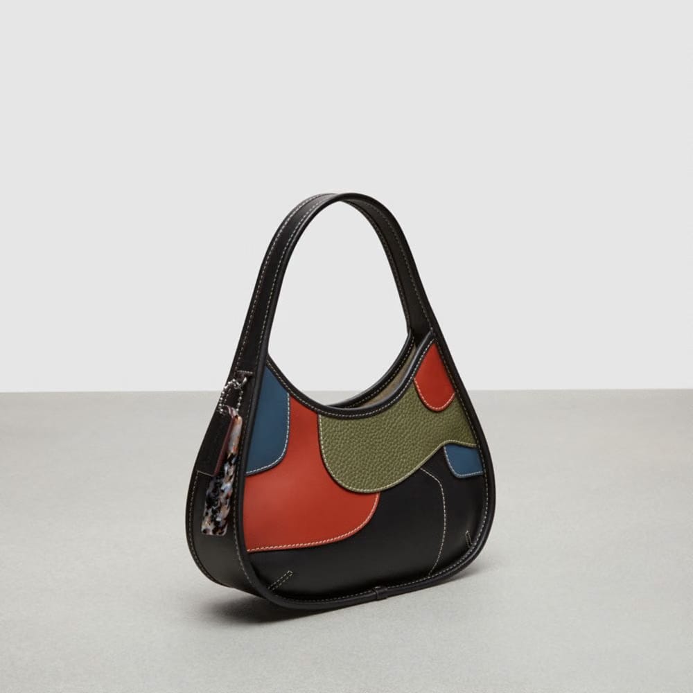 Coach Ergo Bag In Upcrafted Leather Army Green Rust Multi
