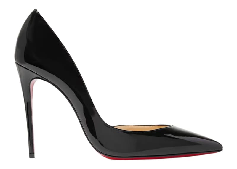 Christian Louboutin Iriza 100mm Pump Black Patent Leather