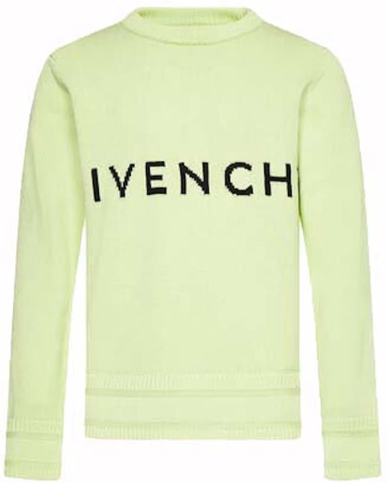 Givenchy 4G Intarsia Knitted Sweater Yellow/Black