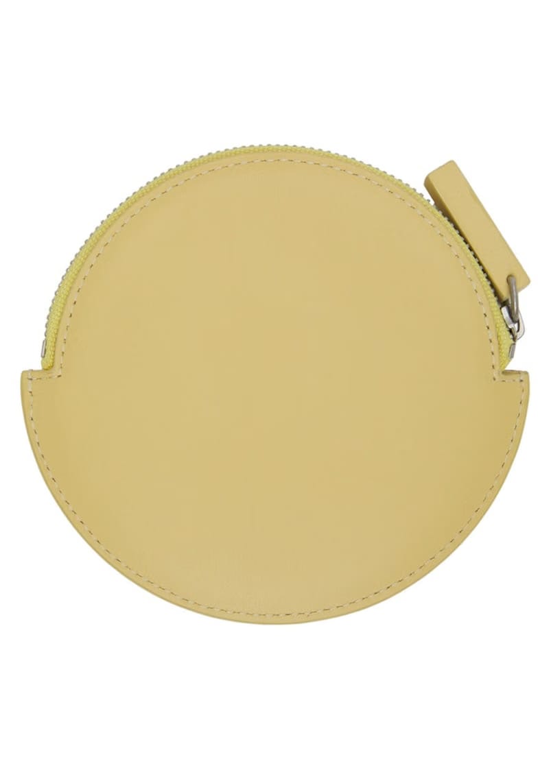Jacquemus Le Rond Zip Up Purse Yellow