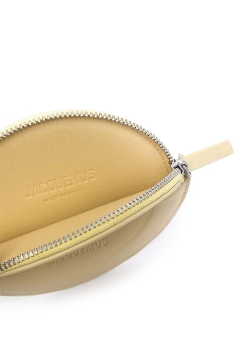 Jacquemus Le Rond Zip Up Purse Yellow
