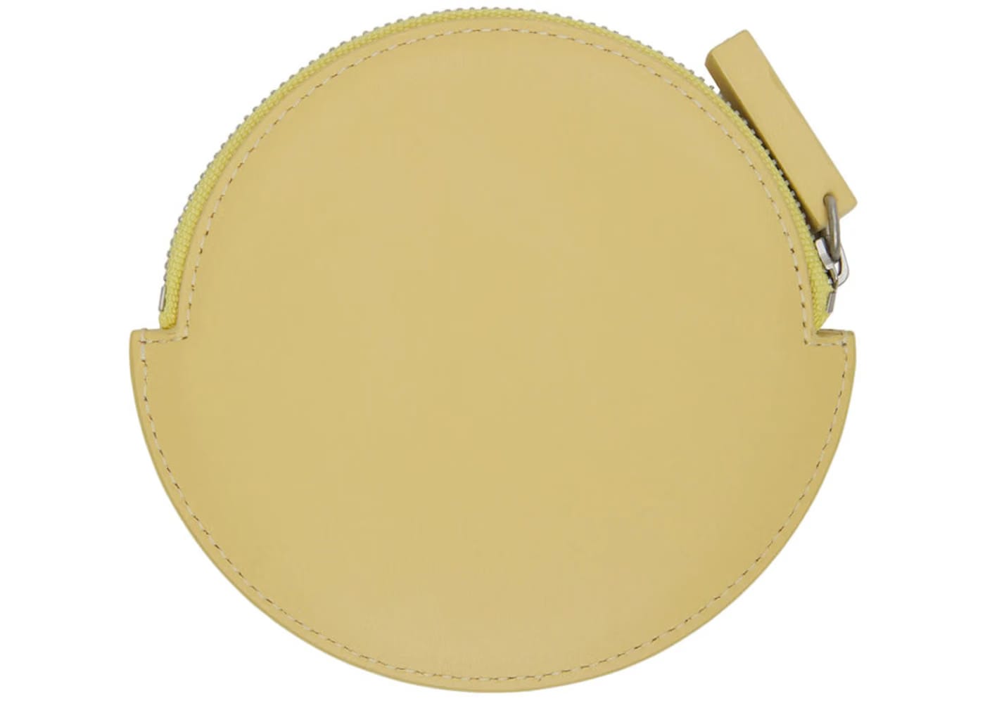 Jacquemus Le Rond Zip Up Purse Yellow