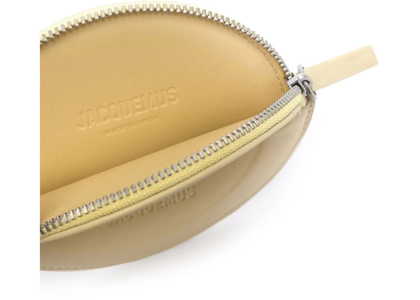 Jacquemus Le Rond Zip Up Purse Yellow