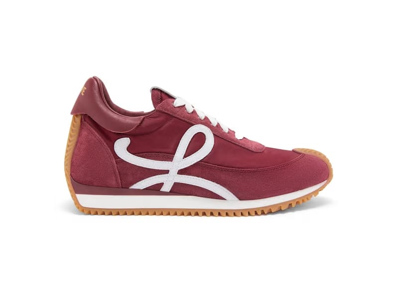 Loewe Flow Runner Burgundy White (Women's)