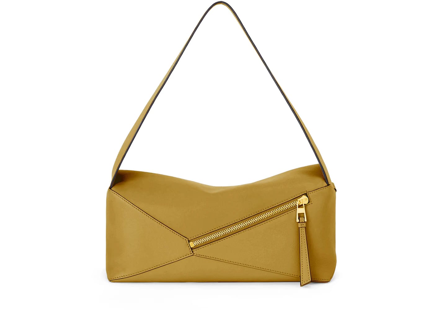 LOEWE Puzzle Hobo Bag in Nappa Calfskin Ochre