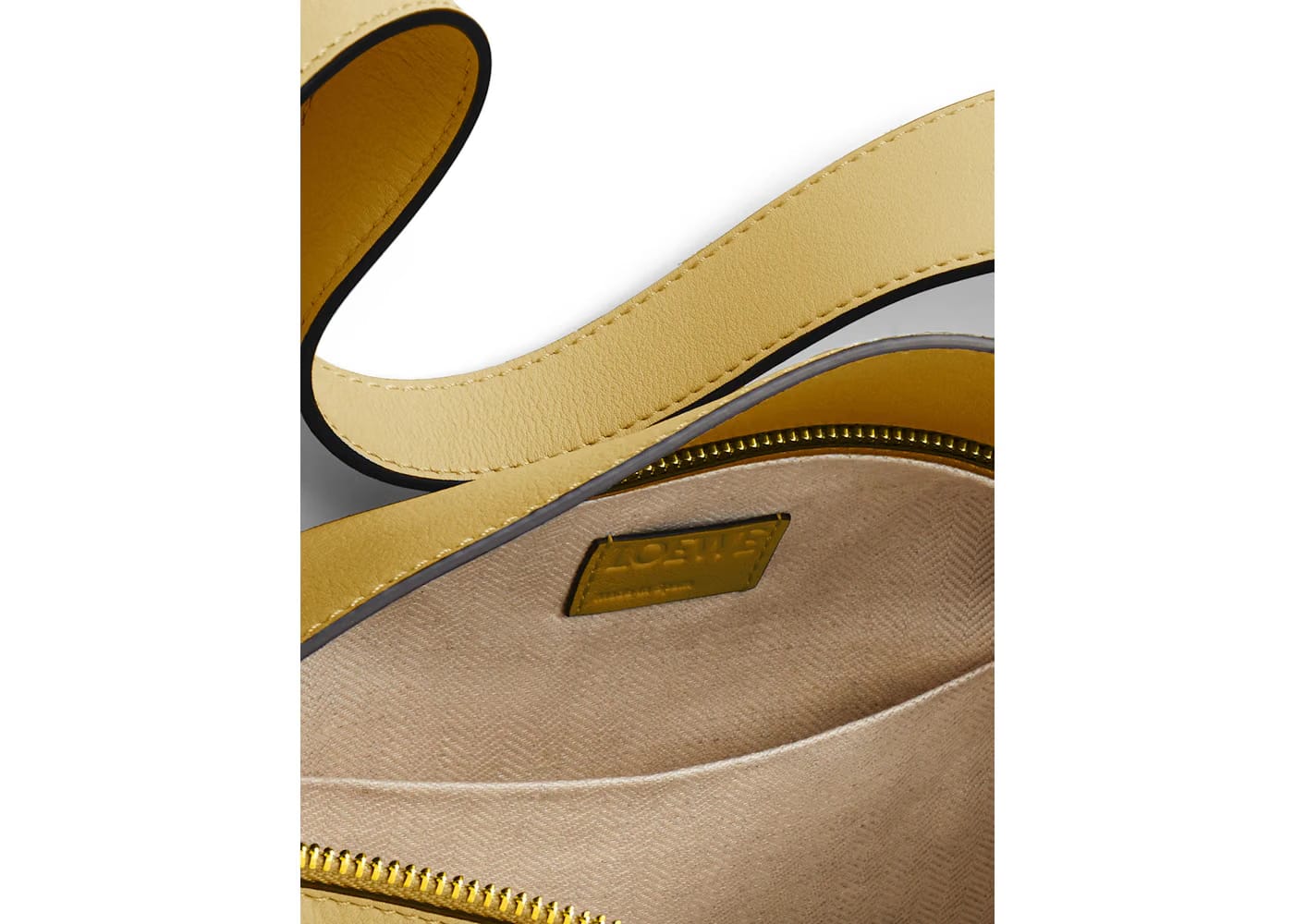 LOEWE Puzzle Hobo Bag in Nappa Calfskin Ochre