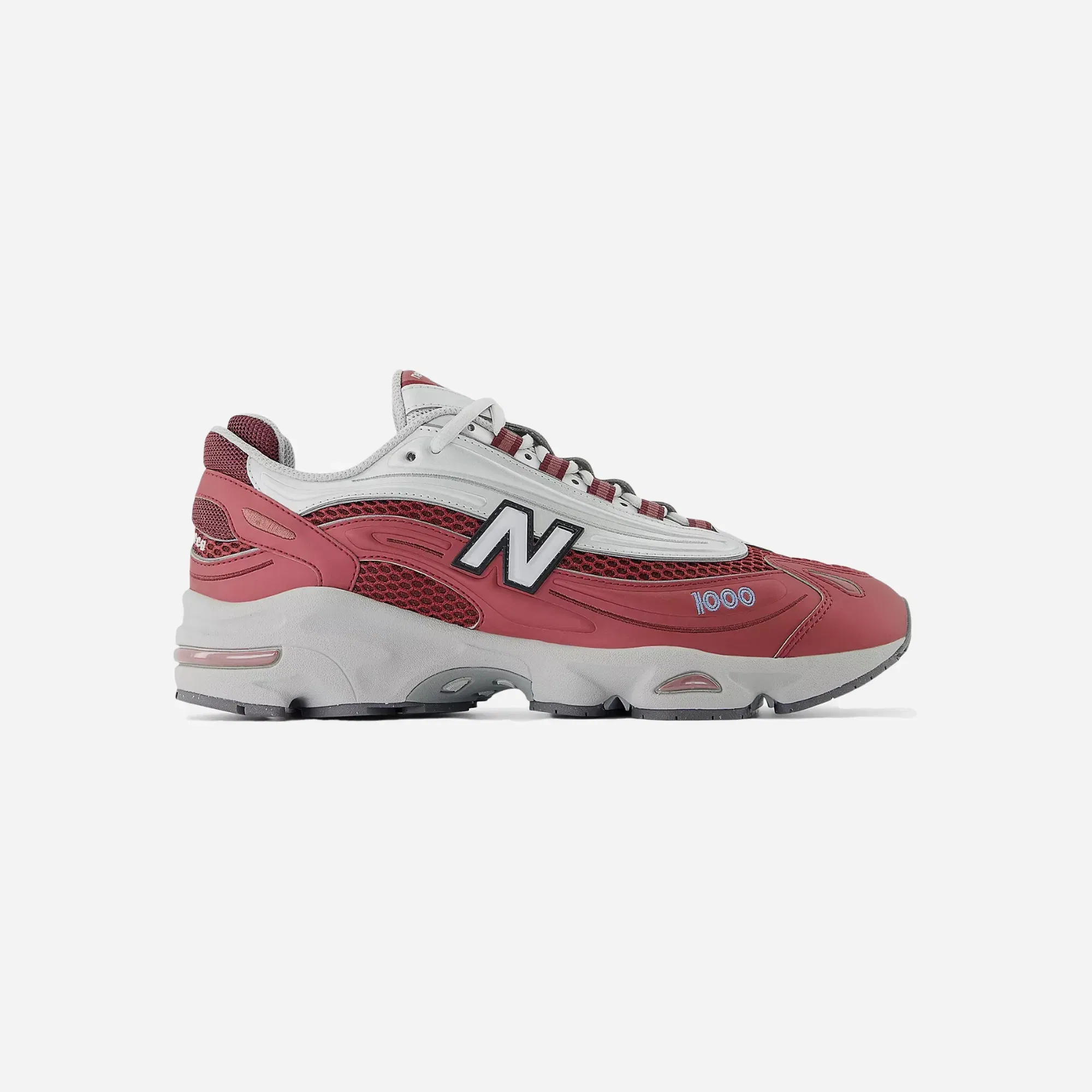 New Balance 1000 Monarch Burgundy With Light Silver Metallic Still Water