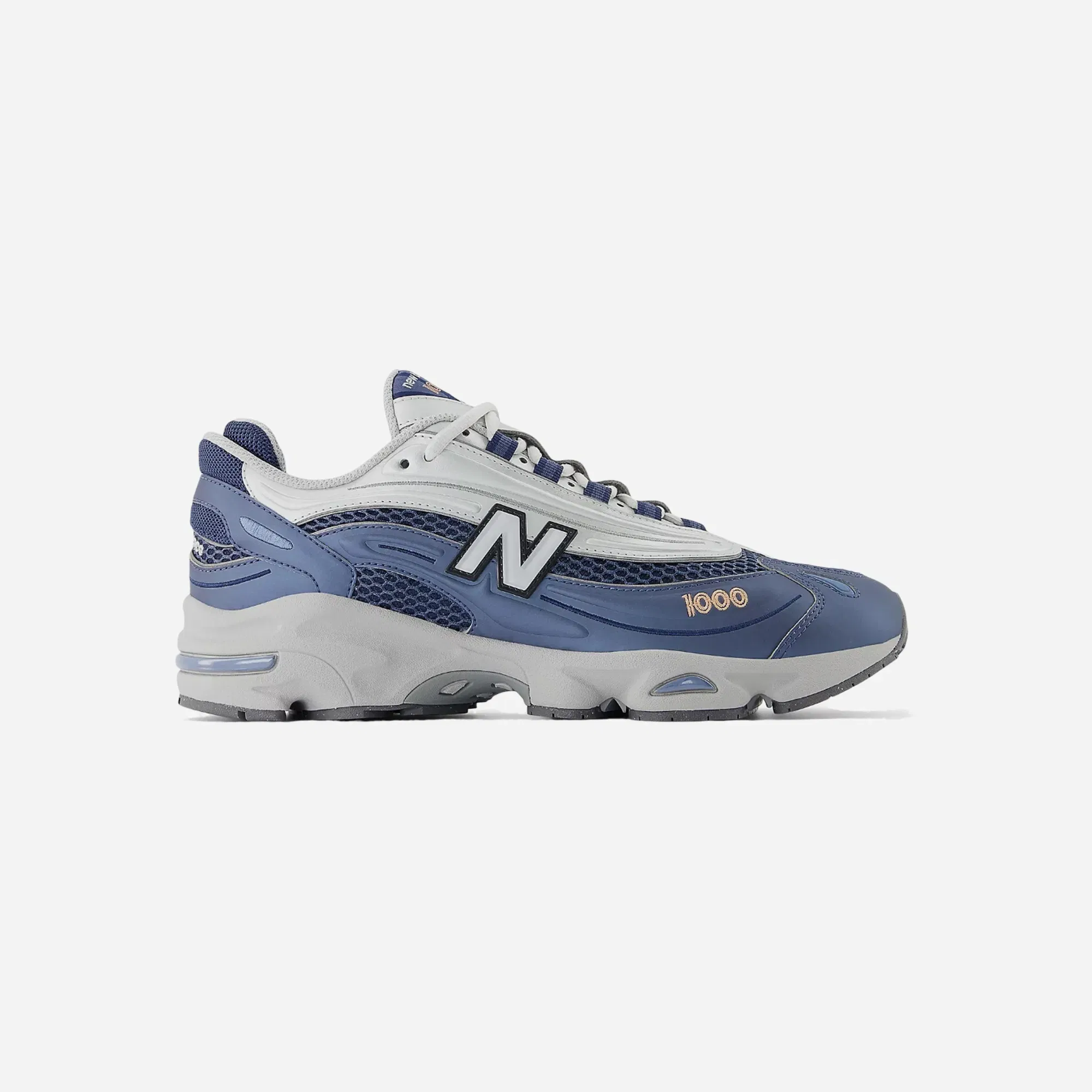 New Balance 1000 Vintage Indigo With Light Silver Metallic Peach Nectar