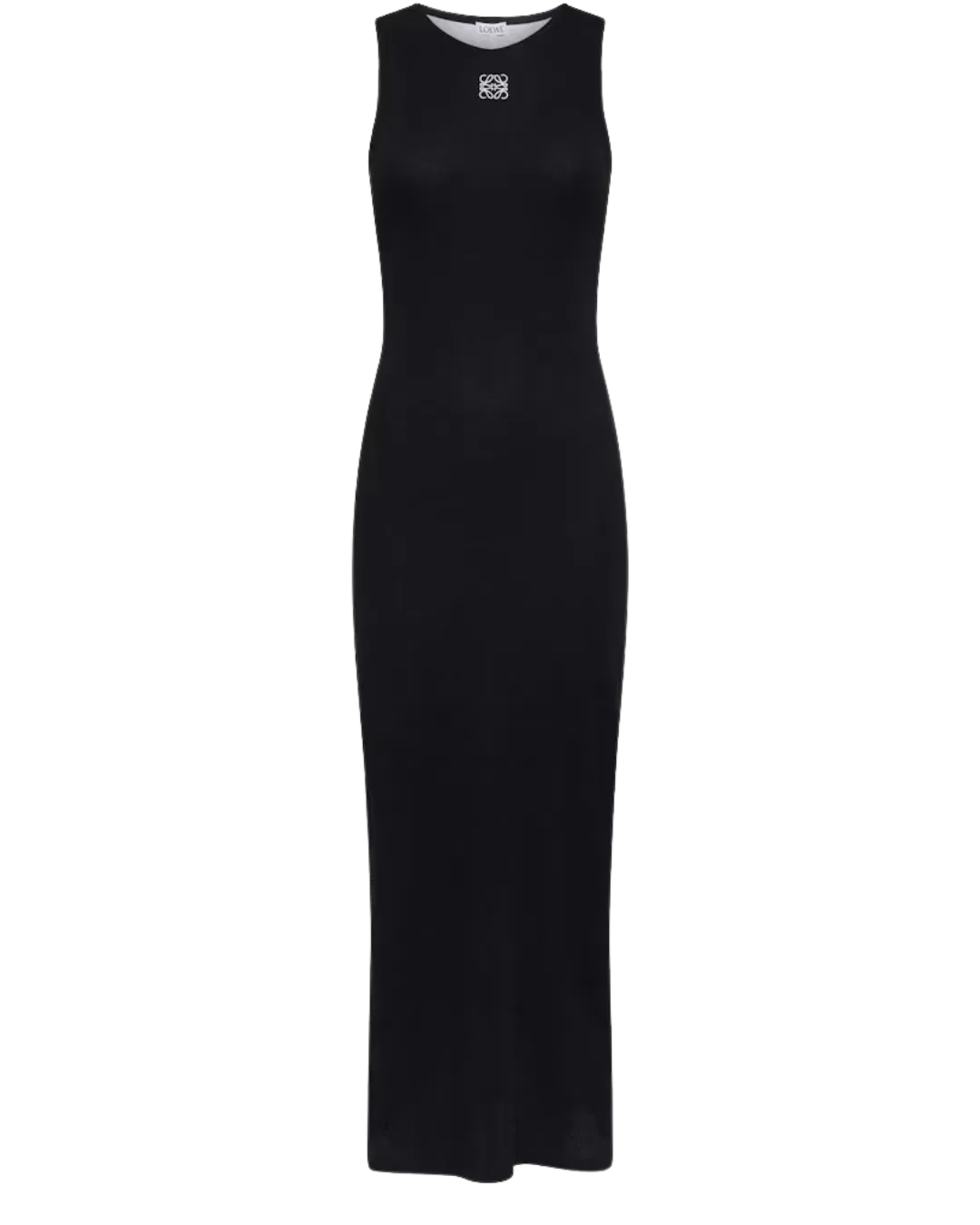 LOEWE Anagram Cotton Tank Dress Black